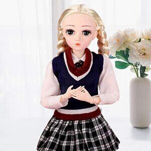 1/4 SD Smart Ball Jointed BJD Dol DIY Toy with Full Set Clothes Shoes Wig Makeup